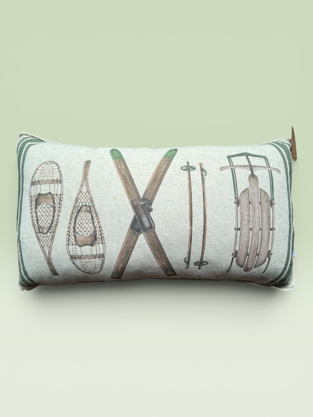 Two Aspen Est 1949 Feather Filled Winter Gear Accent Pillows